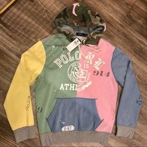 Polo Ralph Lauren Patchwork Fleece Hoodie